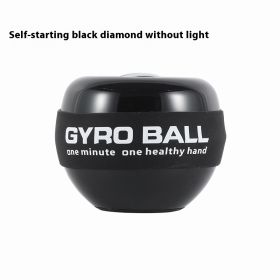 Metal Wrist Ball Fitness Gyro Arm Strength Muscle Training (Option: Black King Kong Without Lights)