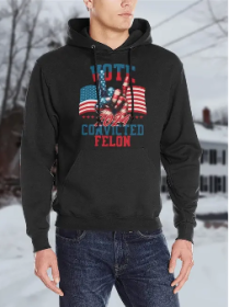 Men's Polyester Hoodie (Option: 2XL-Black)